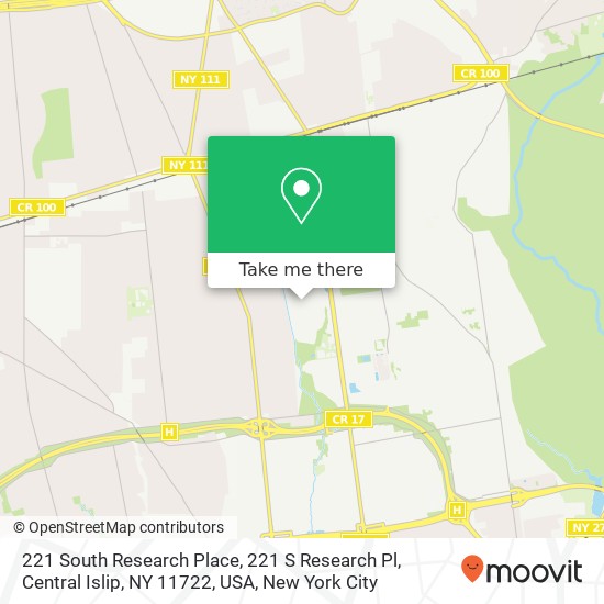 221 South Research Place, 221 S Research Pl, Central Islip, NY 11722, USA map