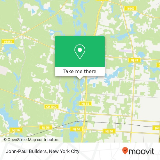 John-Paul Builders map