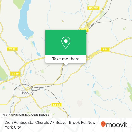 Mapa de Zion Penticostal Church, 77 Beaver Brook Rd