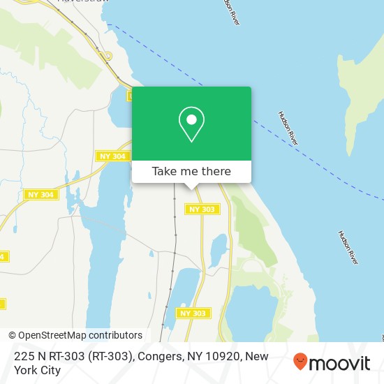 Mapa de 225 N RT-303 (RT-303), Congers, NY 10920