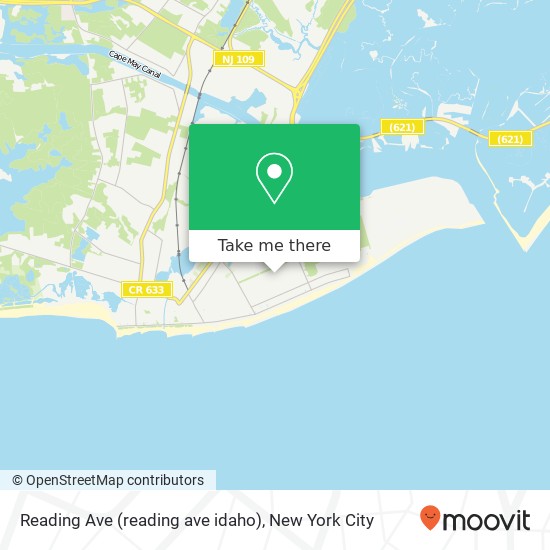 Reading Ave (reading ave idaho), Cape May, NJ 08204 map