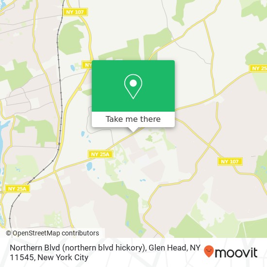 Mapa de Northern Blvd (northern blvd hickory), Glen Head, NY 11545