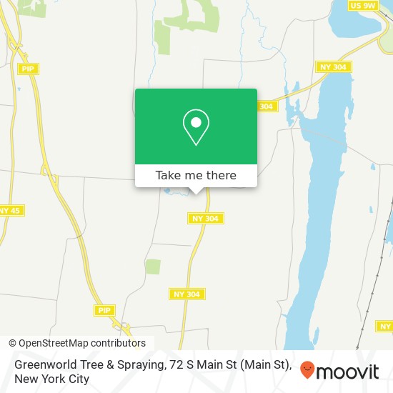 Mapa de Greenworld Tree & Spraying, 72 S Main St