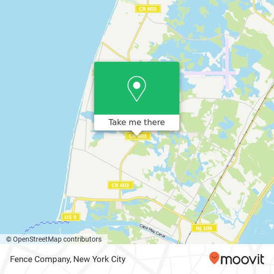 Mapa de Fence Company, 3316 Bayshore Rd
