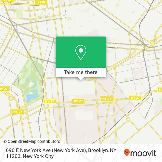 690 E New York Ave (New York Ave), Brooklyn, NY 11203 map