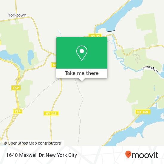 Mapa de 1640 Maxwell Dr, Yorktown Heights, NY 10598