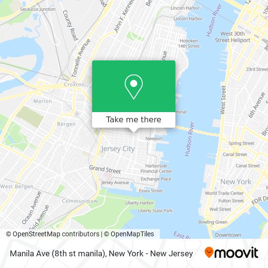 Manila Ave (8th st manila) map