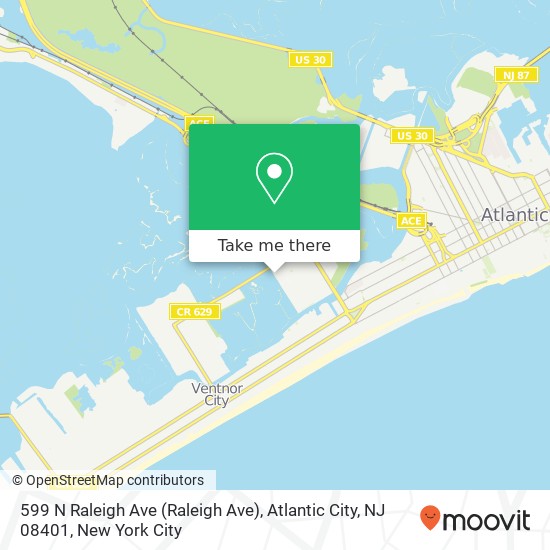 599 N Raleigh Ave (Raleigh Ave), Atlantic City, NJ 08401 map