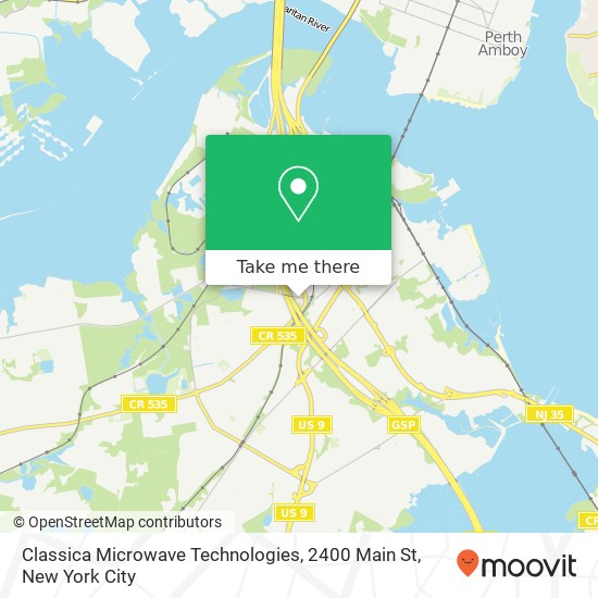 Classica Microwave Technologies, 2400 Main St map