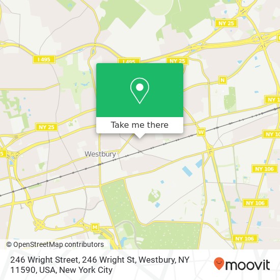 246 Wright Street, 246 Wright St, Westbury, NY 11590, USA map