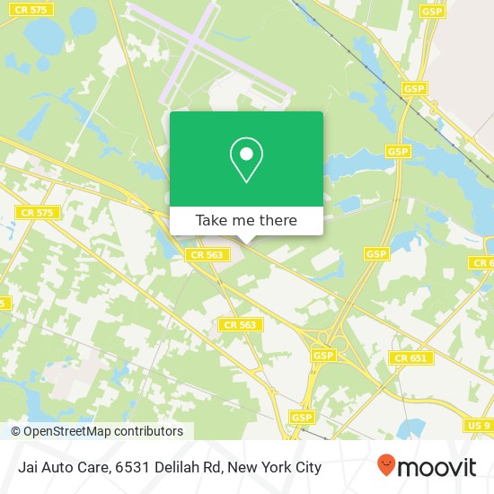 Mapa de Jai Auto Care, 6531 Delilah Rd