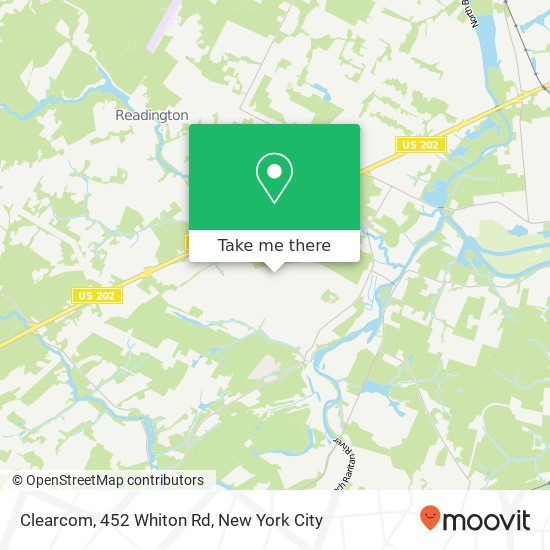 Mapa de Clearcom, 452 Whiton Rd