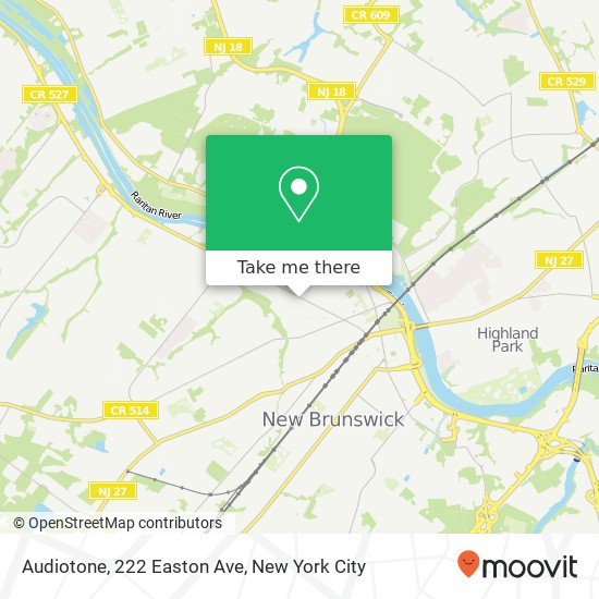 Mapa de Audiotone, 222 Easton Ave