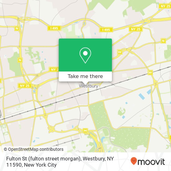 Mapa de Fulton St (fulton street morgan), Westbury, NY 11590