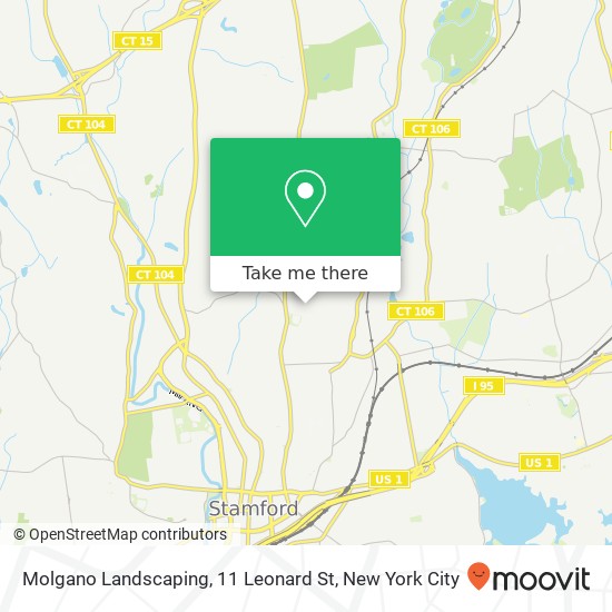 Mapa de Molgano Landscaping, 11 Leonard St
