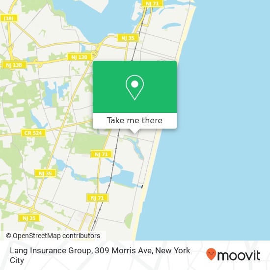 Lang Insurance Group, 309 Morris Ave map