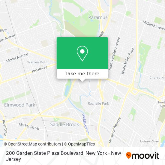 200 Garden State Plaza Boulevard map