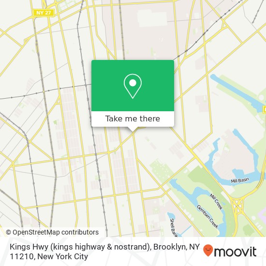 Kings Hwy (kings highway & nostrand), Brooklyn, NY 11210 map