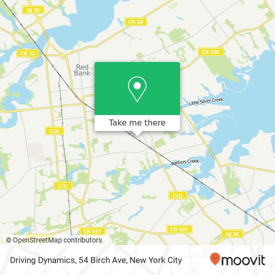 Driving Dynamics, 54 Birch Ave map