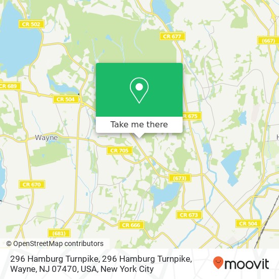 296 Hamburg Turnpike, 296 Hamburg Turnpike, Wayne, NJ 07470, USA map