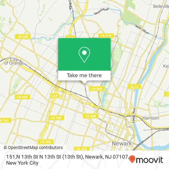 151,N 13th St N 13th St (13th St), Newark, NJ 07107 map