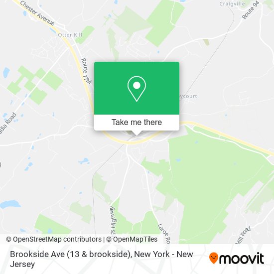 Brookside Ave (13 & brookside) map