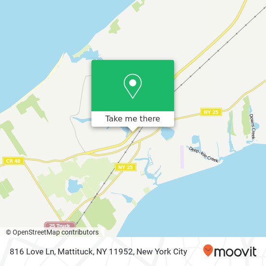 816 Love Ln, Mattituck, NY 11952 map