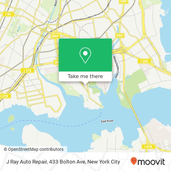 J Ray Auto Repair, 433 Bolton Ave map