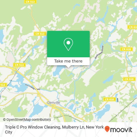 Mapa de Triple C Pro Window Cleaning, Mulberry Ln