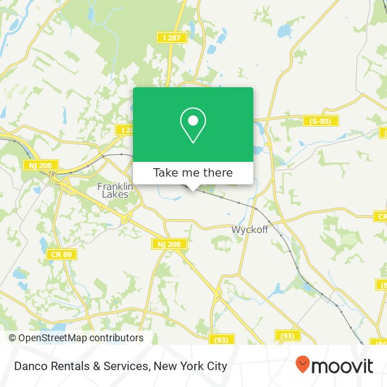 Mapa de Danco Rentals & Services