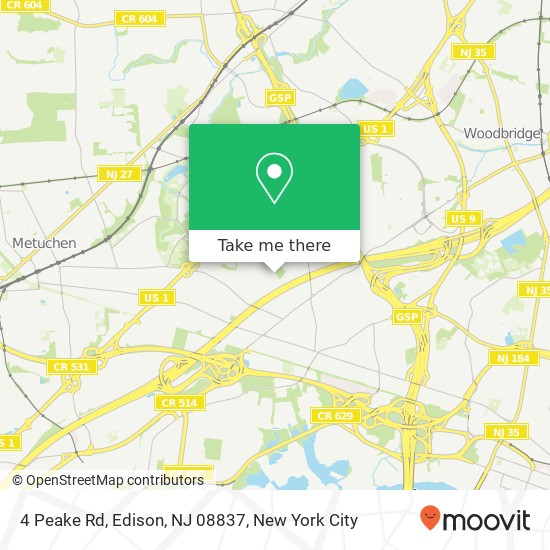 4 Peake Rd, Edison, NJ 08837 map
