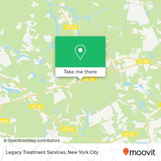 Mapa de Legacy Treatment Services, 553 Monmouth Rd