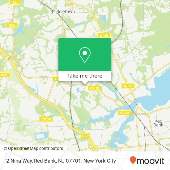 2 Nina Way, Red Bank, NJ 07701 map