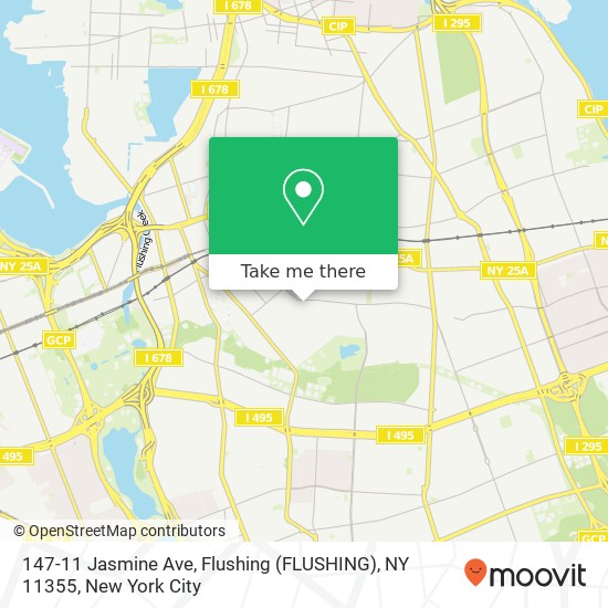 147-11 Jasmine Ave, Flushing (FLUSHING), NY 11355 map