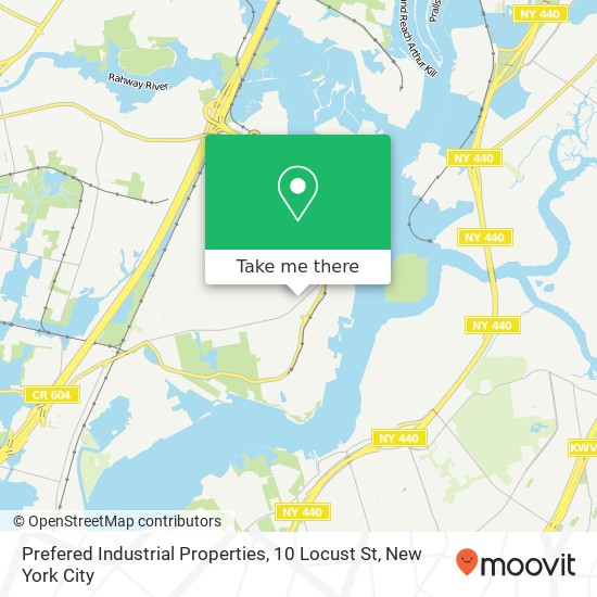 Mapa de Prefered Industrial Properties, 10 Locust St