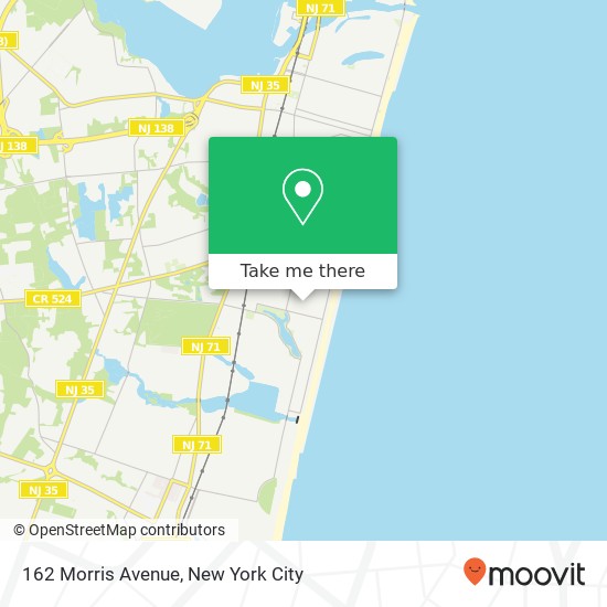 162 Morris Avenue, 162 Morris Ave, Spring Lake, NJ 07762, USA map