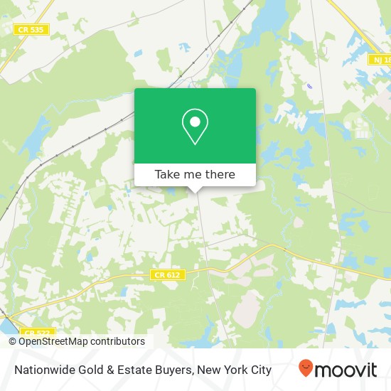 Nationwide Gold & Estate Buyers, 400 Spotswood Englishtown Rd map