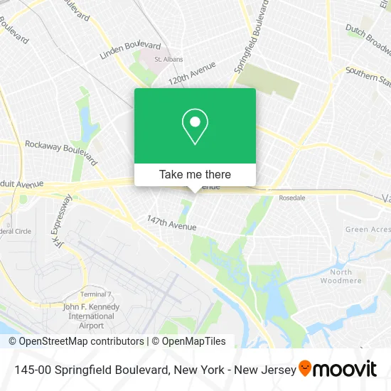 145-00 Springfield Boulevard map