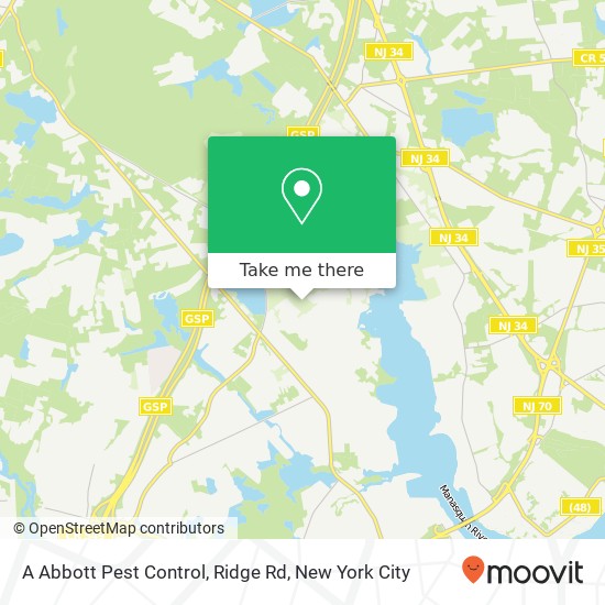 A Abbott Pest Control, Ridge Rd map