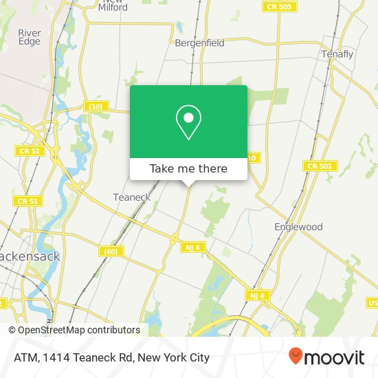 Mapa de ATM, 1414 Teaneck Rd