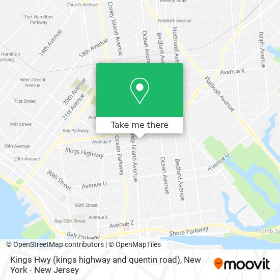 Mapa de Kings Hwy (kings highway and quentin road)