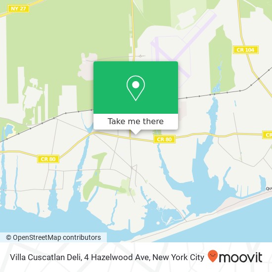 Mapa de Villa Cuscatlan Deli, 4 Hazelwood Ave