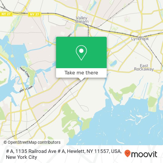 # A, 1135 Railroad Ave # A, Hewlett, NY 11557, USA map