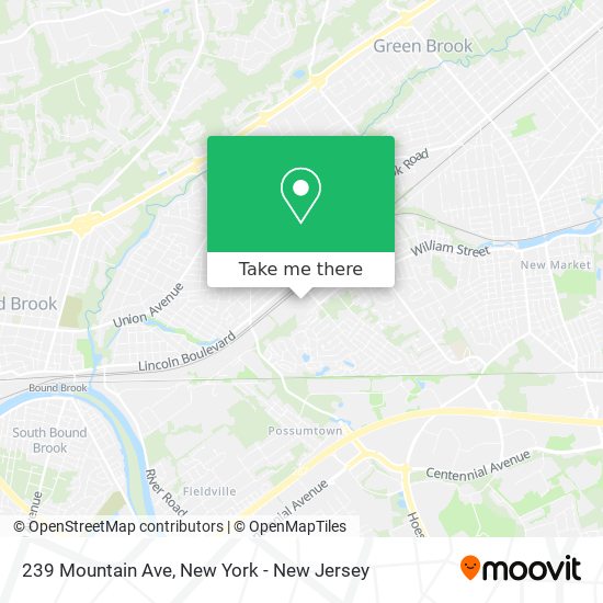 Mapa de 239 Mountain Ave
