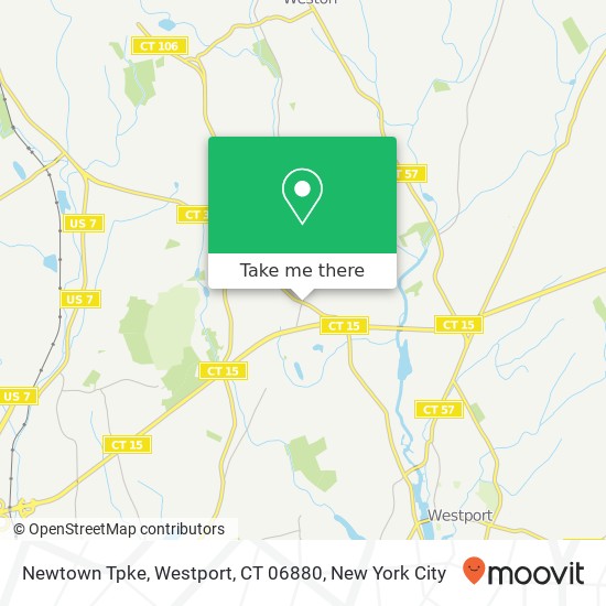 Mapa de Newtown Tpke, Westport, CT 06880