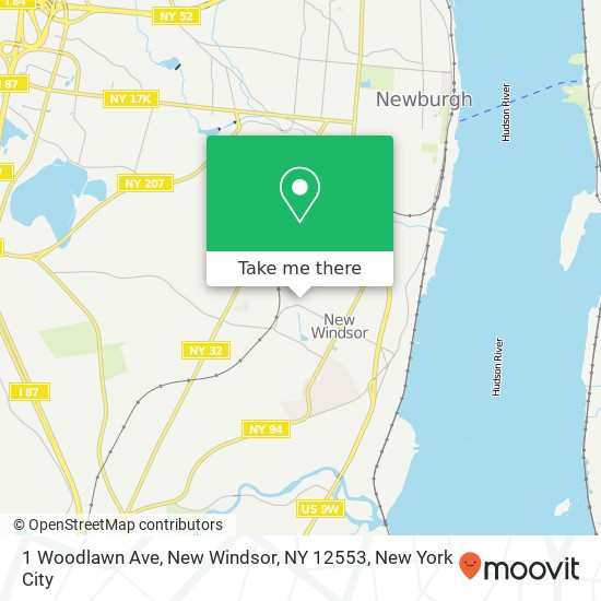 1 Woodlawn Ave, New Windsor, NY 12553 map