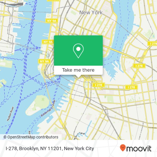 I-278, Brooklyn, NY 11201 map