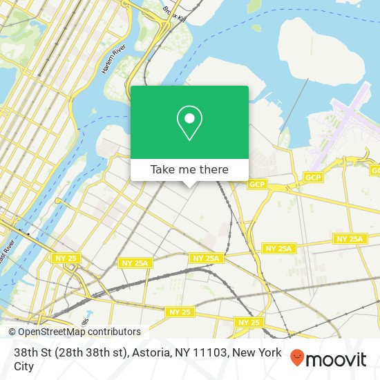 38th St (28th 38th st), Astoria, NY 11103 map