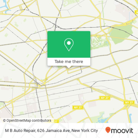 M B Auto Repair, 626 Jamaica Ave map