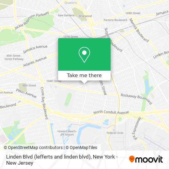 Mapa de Linden Blvd (lefferts and linden blvd)